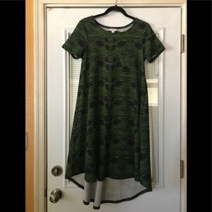 Green and blue LulaRoe Cassie